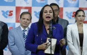 Gabriela Rivadeneira, presidente del movimiento Revolución Ciudadana.