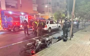 El cuerpo del presunto delincuente quedó qsobre la vía, en el sector de Iñaquito.
