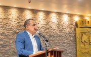 Javier Pincay, alcalde de Portoviejo, durante una de sus intervenciones públicas