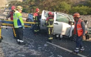 En el sector Balcón de Guayllabamba, se impactaron tres vehículos pequeños y una volqueta.