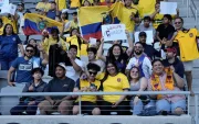 Aficionados ecuatorianos estuvieron presente en la práctica de Ecuador en Columbus.