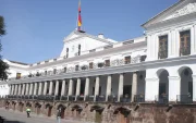 Palacio de Carondelet en Quito, sede del Gobierno, donde Daniel Noboa oficializó el nombramiento de las nuevas directoras de la UAFE, Sercop e Integridad Pública.