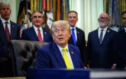 El presidente estadounidense Donald Trump en la Oficina Oval de la Casa Blanca en Washington, DC, EE.UU., el 4 de junio de 2026.