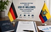 Una foto referencial sobre la cooperación de Alemania a Ecuador.