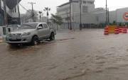 Avenida Juan Tanca Marengo la tarde de este domingo 7 de junio.