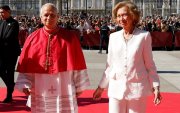 Más de 60 años después de conocer a Juan XXIII, la reina Sofía volvió a encontrarse con un nuevo Papa