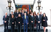 Después de la reducción de ministerios, el presidente Daniel Noboa presentó a su gabinete de ministros.