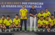 El presidente de la República, Daniel Noboa durante su visita en El Empalme