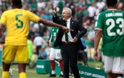 Javier Aguirre, en la victoria de México frente a Sudáfrica.