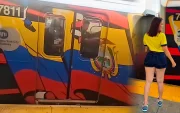 La influencer ecuatoriana Stefanny Aquino visitó el Tren 7 de Nueva York,