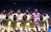 La selección de Curazao posa antes de uno de sus encuentros en el Mundial de la FIFA 2026.