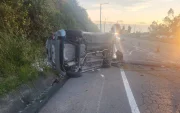 La emergencia ocurrió en el sector de Santa Rosa, sobre la avenida Simón Bolívar, en Quito.