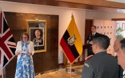 La embajadora de Reino Unido en Ecuador, Elizabeth Green.