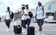 La selección de Ecuador llegando a Kansas City.