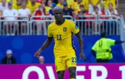 Moisés Caicedo durante el partido ante Curazao.