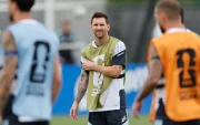 Lionel Messi en el entrenamiento de la selección de Argentina en el Mundial 2026.