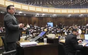 El asambleísta Xavier Ordóñez expuso y mocionó para que el Pleno apruebe el informe de fiscalización al proceso de compra de los 60 trolebuses en el Municipio de Quito.