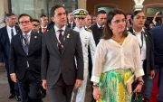 La vicepresidenta María José Pinto y el canciller Roberto Kury participaron en la entrega de las actas originales del Congreso Anfictiónico de 1826 a Panamá.