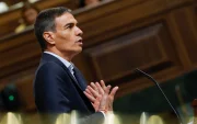 El presidente del Gobierno, Pedro Sánchez, durante su alegato final a los grupos opositores este miércoles en el Congreso de los Diputados en Madrid.