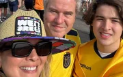 Stefan Behrens, esposo de Sandra y padre de Antonio, asegura que cuando juega Ecuador su corazón es tricolor.