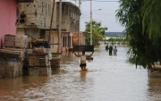 Una de las inundaciones que hubo en la provincia de Guayas en marzo de 2026.