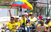 Así festejó Quinindé por el gol de Nilson Angulo y la victoria de Ecuador ante Alemania.