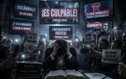 Una foto referencial de cómo temas judiaciales se hacen virales en redes sociales donde lector es quien juzga el caso.