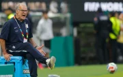 Mundial 2026: Marcelo Bielsa, en la derrota de Uruguay ante España.