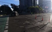 Los cierres viales en la zona comenzaron a las 06:00 y afectan la circulación en sentido occidente-oriente.