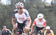El ciclista ecuatoriano Jhonatan Narváez (i) participó en el Campeonato Nacional de Ruta, que tuvo lugar en Tulcán.
