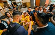 Hernán Galíndez y los hinchas de Ecuador en el Mundial 2026.