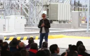 El presidente Daniel Noboa entregó el Sistema de Transmisión Tanicuchí, ubicada en la orovincia de Cotopaxi.