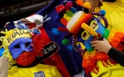 Aficionados de Ecuador durante el partido de la fase de grupos de la Copa Mundial de la FIFA 2026 entre Ecuador y Alemania.