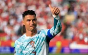 Cristiano Ronaldo en la previa del partido entre Portugal y Croacia, en el Mundial 2026.