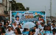 El pregón tuvo la participación de cientos de menores de edad.