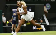 Serena Williams, ganadora de 23 títulos de Grand Slam, en su regreso a las pistas en Wimbledon.