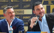 Miguel Montalvo (izq.) y Antonio Álvarez, dirigentes de Barcelona SC.