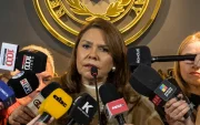Celeste Amarilla, senadora de Paraguay, este 7 de julio. Ella arremete contra el futbolista francés Kylian Mbappé.