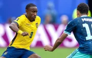 John Yeboah durante un partido de la fase de grupos de la Copa Mundial de la FIFA 2026.