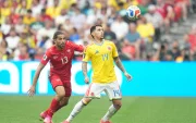 Los seleccionados de Colombia y Suiza se midieron en los octavos de final del Mundial 2026.