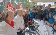 Juan Cristóbal Lloret y Consuelo Orellana (d) son los precandidatos a la Alcaldía de Cuenca y Prefectura de Azuay por alianza entre el Partido Socialista y Renovación 63.