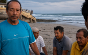 Los pescadores manabitas fueron rescatados en la comuna La Entrada en la provincia de Santa Elena