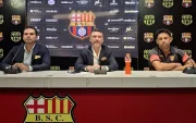 Miguel Montalvo (c) es el vicepresidente financiero de Barcelona SC.