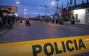 La policía realizó el cerramiento del área para efectuar las pericias del hecho violento que dejó un fallecido
