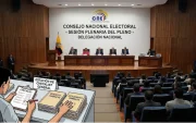 Imagen simbólica, generada con IA, para mostrar que el CNE solo cumple con requisitos formales, no investiga cómo son los candidatos.