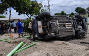 El accidente causó pánico en los habitantes de la comuna Zapotal en la vía Santa Elena - Guayaquil