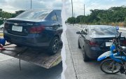 ATM retuvo un vehículo con placas adulteradas en Guayaquil.