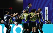 Los jugadores de Argentina celebran el empate 1-1 durante la semifinal del Mundial de la FIFA 2026 frente a Inglaterra.