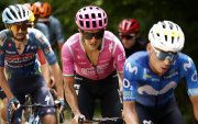 El ciclista ecuatoriano llegó a liderar en solitario la competencia a 18 kilómetros de la meta, hasta que fue alcanzado por los líderes.