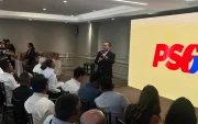 Acto del Partido Social Cristiano (PSC), en medio de las bajas que marcaron su escenario político en 2026.